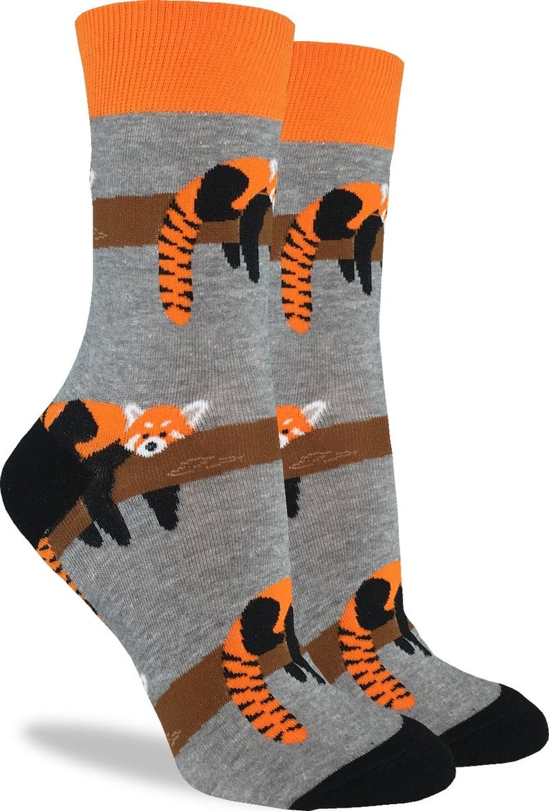 Good Luck Sock Women's Red Panda Socks, Adult, Shoe Size 5-9 - Image 1